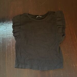 Zara Black Crop Top